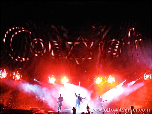 Live U2 concert photo of