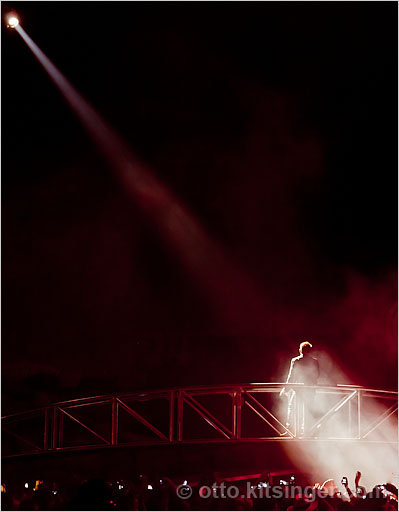 Live concert photo of Bono