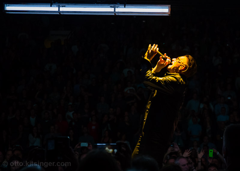 Live concert photo of Bono