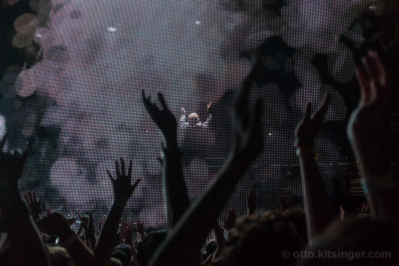 Live concert photo of Bono