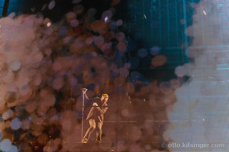 Live concert photo of Bono