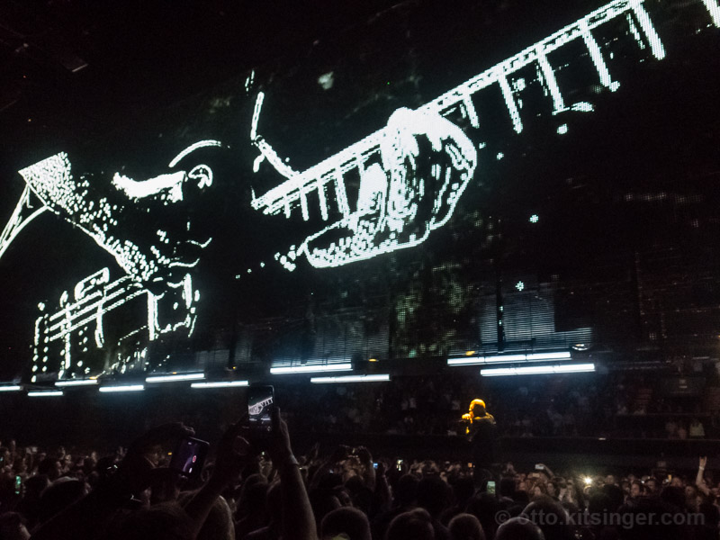 Live concert photo of Bono