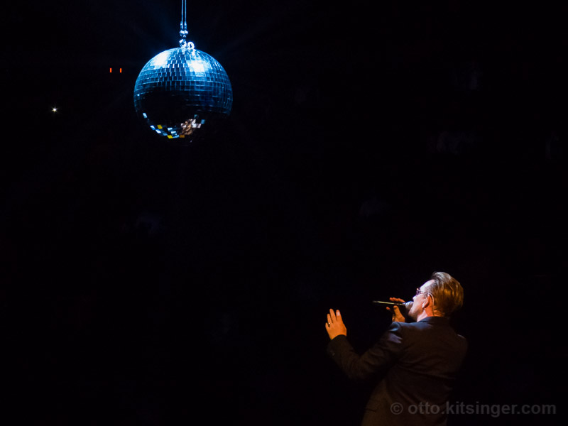 Live concert photo of Bono