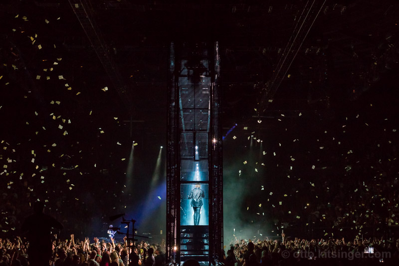 Live concert photo of Bono