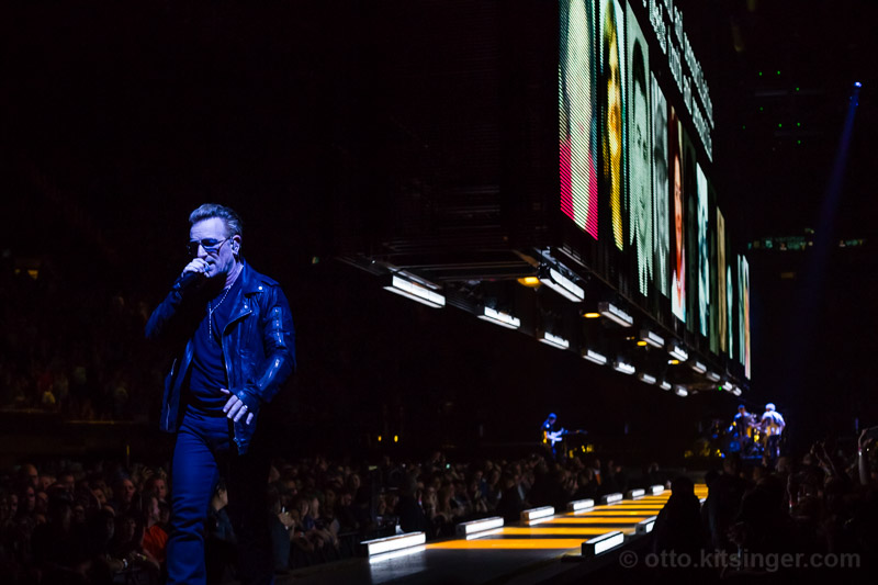 Live concert photo of Bono