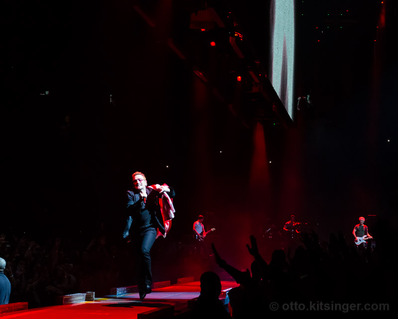 Live concert photo of Bono
