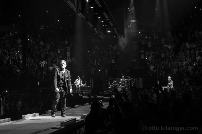 Live concert photo of Bono