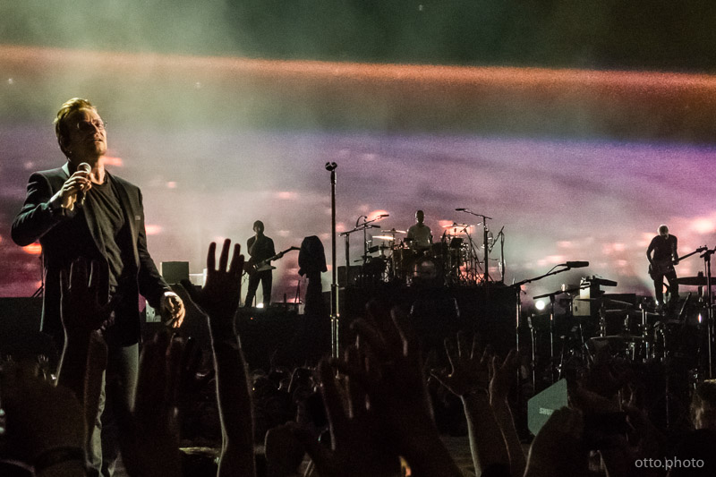 Live concert photo of Bono