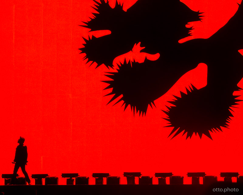 Live concert photo of Bono