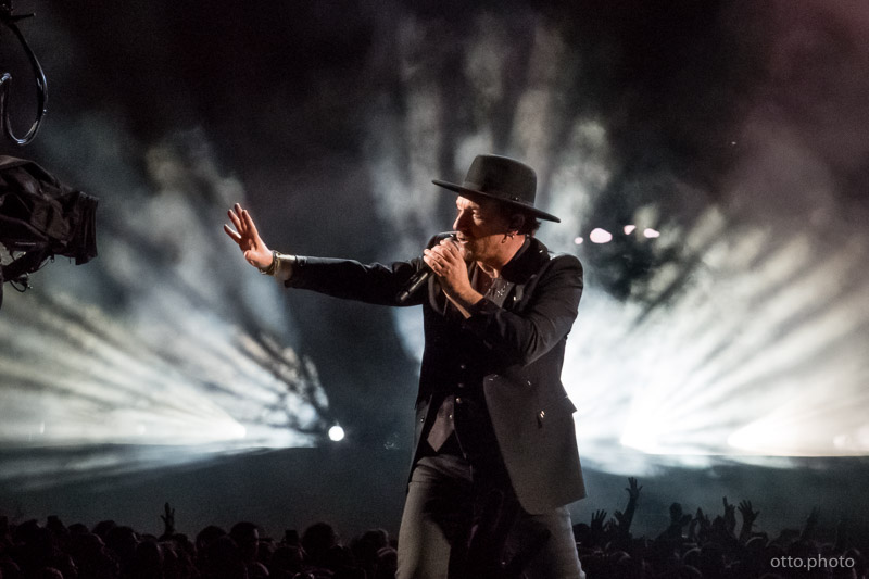 Live concert photo of Bono