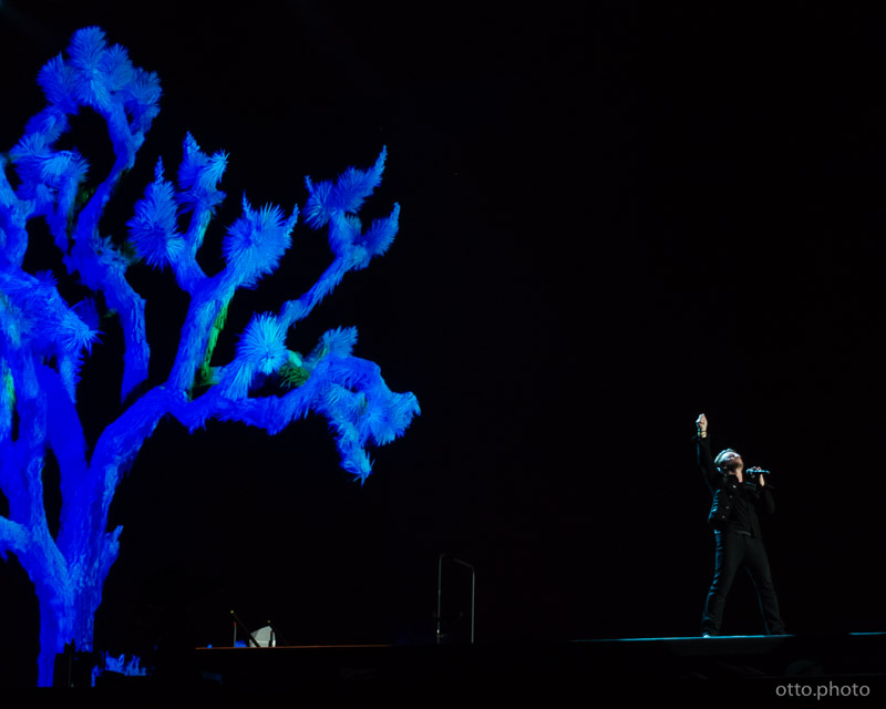 Live concert photo of Bono